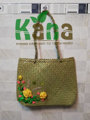 Giỏ xách đệm thêu tay