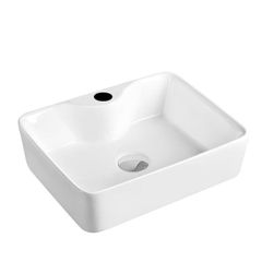 CHẬU LAVABO ĐẶT BÀN CHỮ NHẬT TRẮNG - BLLE 1100