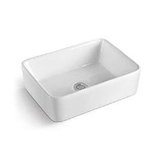 CHẬU LAVABO ĐẶT BÀN CHỮ NHẬT TRẮNG - BLLE 1102