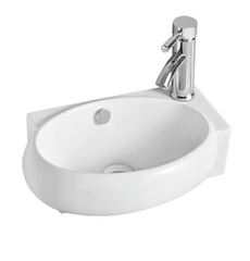 CHẬU LAVABO GÓC TREO TƯỜNG TRẮNG  ( GÓC PHẢI ) -  BLLE  2265