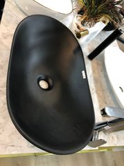 CHẬU LAVABO OVAL ĐẶT BÀN ĐEN -  F03