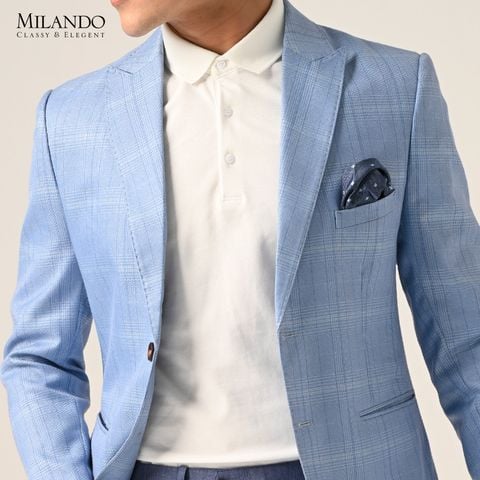 Áo Vest Nam Kẻ Caro Vuông Blazer