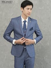 Áo Vest Nam Màu Xanh Nhạt