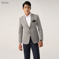 Áo Vest Nam Xám Xước Blazer