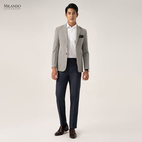 Áo Vest Nam Xám Xước Blazer