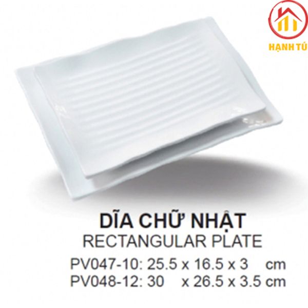 Bát đĩa chữ nhật nhà hàng Hàn Quốc