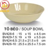 Tô bèo melamine Superware màu nâu đá