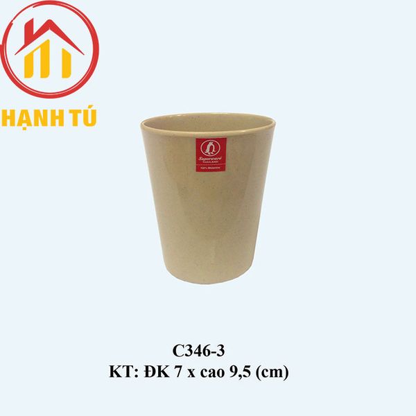 Ly không nắp melamine Superware màu nâu