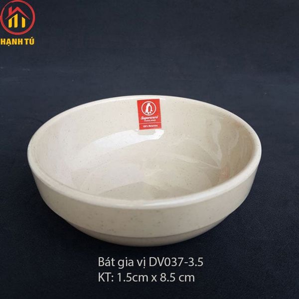 Đĩa tương HQ nhựa melamine nâu đá