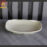 Đĩa cạn nhựa melamine màu nâu nhám