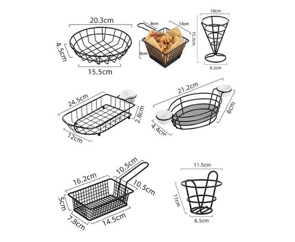 Giỏ đựng đồ chiên Decor