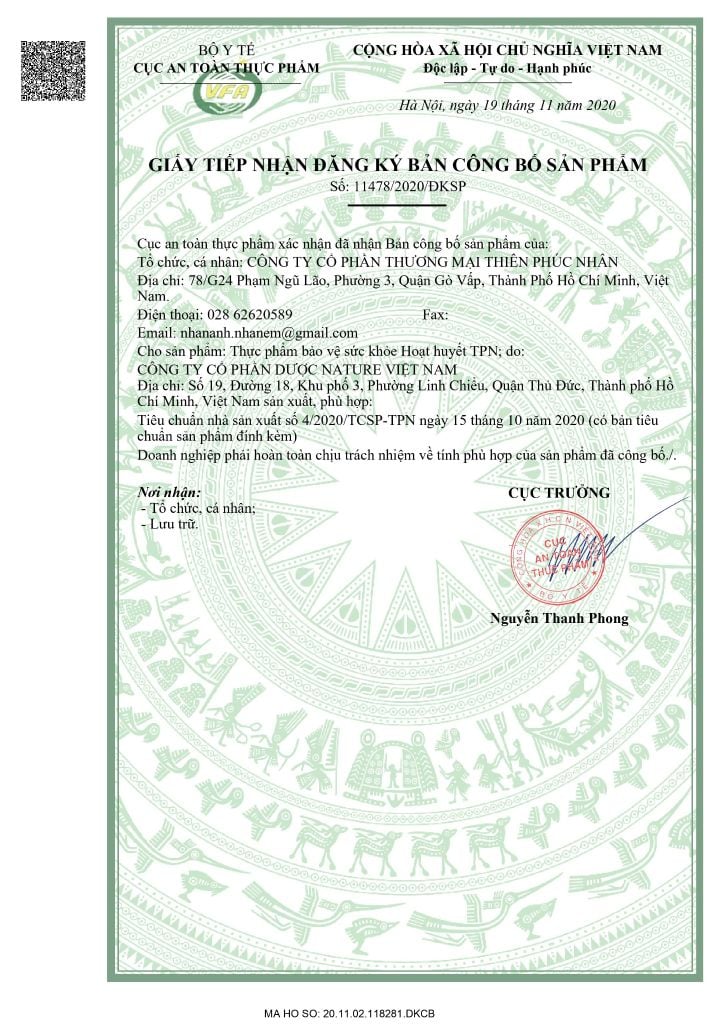 Viên bổ não Hoạt Huyết TPN - TPCN 3 hộp 60 viên / liệu trình (180 viên)