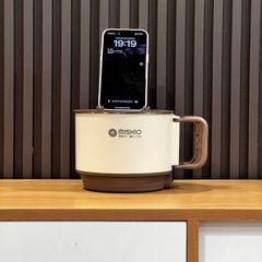 Nồi Lẩu Điện Mini 1.5L Mishio MK392 600W lòng nồi inox 304 không gỉ sét