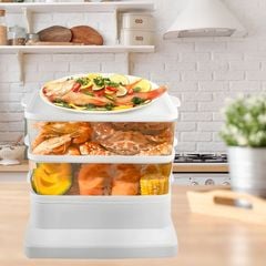 Nồi hấp hơi nước 3 tầng 24L Mishio MK384 800W