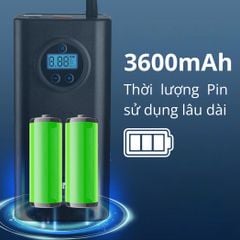 Máy bơm pin Kachi MK374 - Bơm xăm lốp ô tô, xe máy, xe đạp, phao, bóng