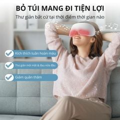 Máy massage mắt 16 đầu rung KACHI MK380 phun sương thư giãn