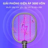  Đèn muỗi có chức năng vợt muỗi Kachi MK386 với đế sạc tích hợp 