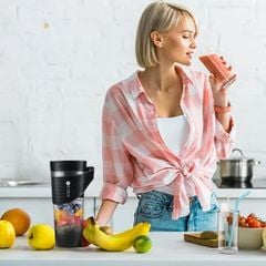 Máy xay sinh tố chạy pin 460ml Mishio MK371 cầm tay mang đi mọi nơi dễ dàng