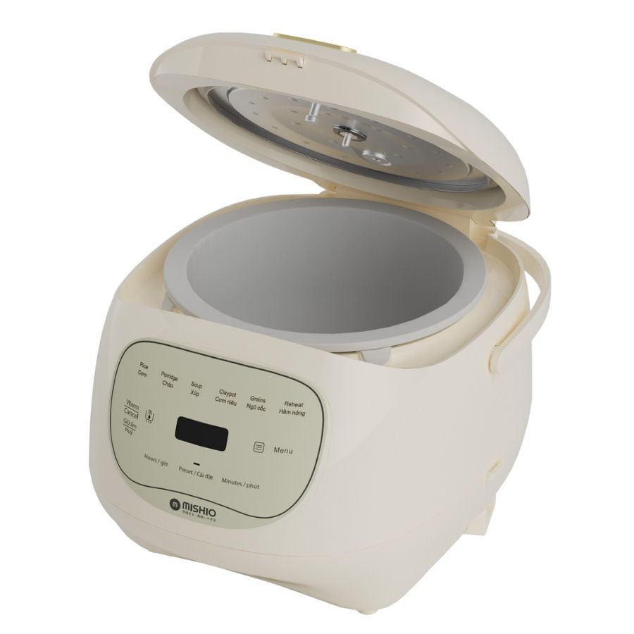  Nồi cơm điện lòng sứ dưỡng sinh 1.2L Mishio MK381 
