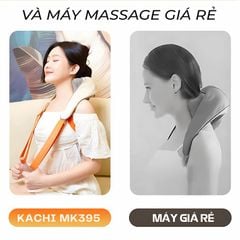 Máy massage cổ vay gáy 6D Kachi MK395 mô phỏng bàn tay người, chạy pin không dây tiện lợi