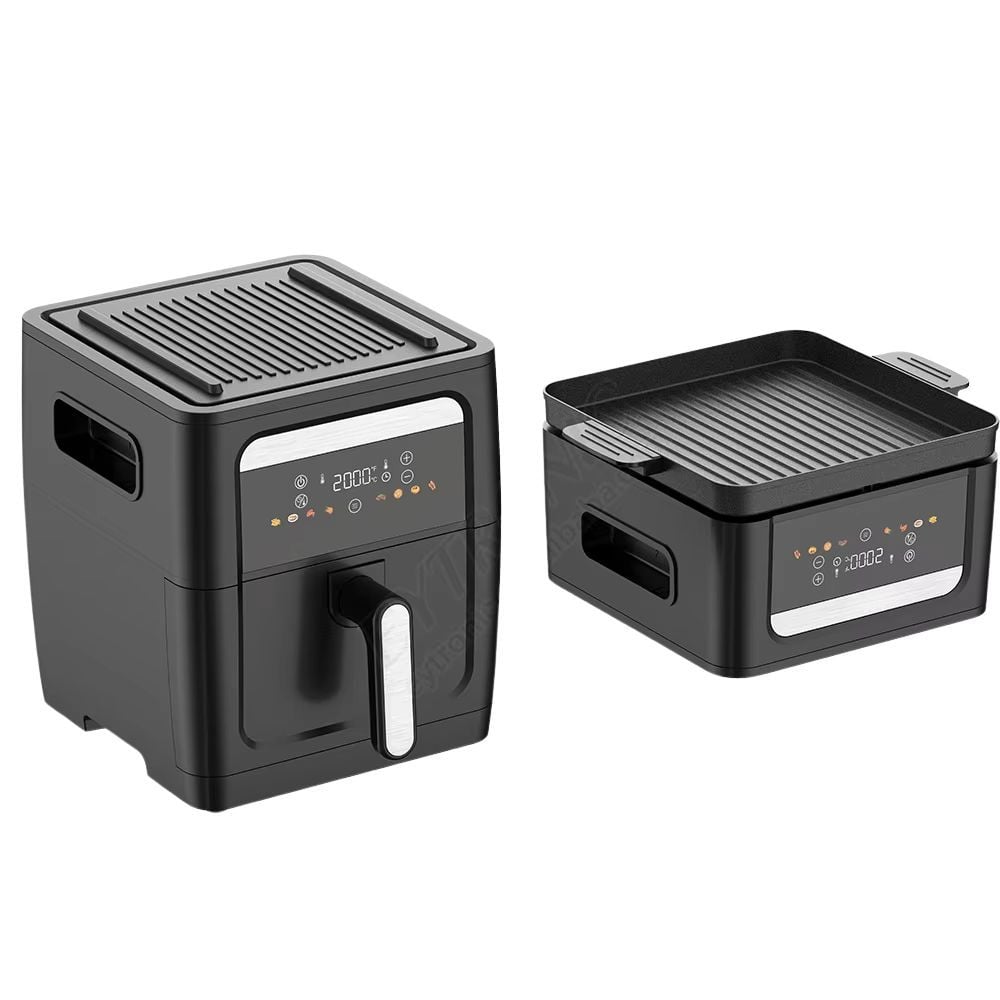 Nồi Chiên Không Dầu Kèm Vỉ Nướng 2-in-1 Mishio MK407: Nâng Tầm Món Ngon, Tiện Lợi Vượt Trội