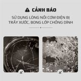  Nồi Cơm Điện Sứ Dưỡng Sinh Mishio MK365 lòng sứ nguyên chất 0.8L không chứa chất chống dính 