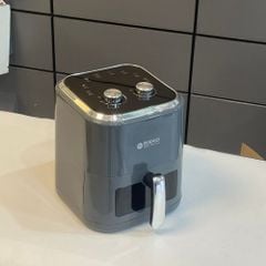 Nồi chiên không dầu 6L Mishio MK408 – Màu Xám Sang Trọng, Bảo Hành 24 Tháng