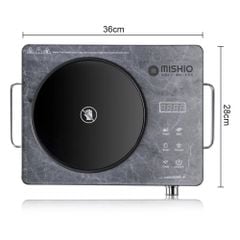 Bếp hồng ngoại Mishio MK417 mặt kính cường lực cao cấp