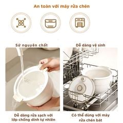 Nồi Cơm Điện Áp Suất Lòng Sứ Dưỡng Sinh Mishio MK396 dung tích 0.8L cho 1-2 người – Bí Quyết Cho Cơm Gạo Lứt