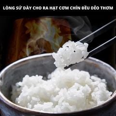 Nồi cơm điện lòng sứ dưỡng sinh Mishio MK365 chống dính tự nhiên trọn đời không bong tróc