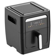 Nồi Chiên Không Dầu Kèm Vỉ Nướng 2-in-1 Mishio MK407: Nâng Tầm Món Ngon, Tiện Lợi Vượt Trội