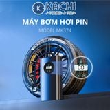  Máy bơm pin Kachi MK374 - Bơm xăm lốp ô tô, xe máy, xe đạp, phao, bóng 