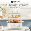 Nồi lẩu hấp thủy nhiệt Mishio MK382 khay hấp inox 304