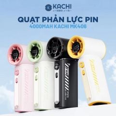 Quạt Phản Lực Cầm Tay Kachi MK406 – Pin 4000mAh, Gió Mạnh Gấp 1.5 Lần