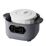  Nồi nấu chậm lòng sứ 3L Mishio MK397 kèm xửng hấp và 4 thố sứ tiện lợi không lo cháy khét hay bong tróc chống dính 