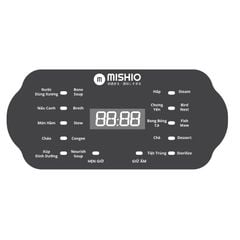 Nồi nấu chậm lòng sứ 3L Mishio MK397 kèm xửng hấp và 4 thố sứ tiện lợi không lo cháy khét hay bong tróc chống dính