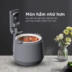 Nồi Cơm Điện Áp Suất Lòng Sứ Dưỡng Sinh Mishio MK396 dung tích 0.8L cho 1-2 người – Bí Quyết Cho Cơm Gạo Lứt