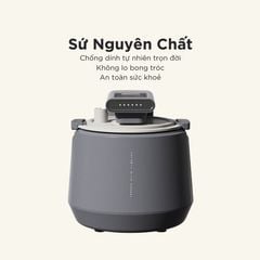 Nồi Cơm Điện Áp Suất Lòng Sứ Dưỡng Sinh Mishio MK396 dung tích 0.8L cho 1-2 người – Bí Quyết Cho Cơm Gạo Lứt