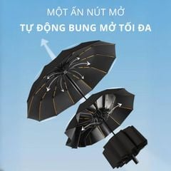 Dù tự gấp gọn 24 nan rộng 110cm Kachi chống UV MK376