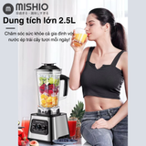  Máy Say Sinh Tố Công Suất Cao Mishio MK03 xay cả đá bi 