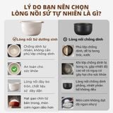  Nồi cơm điện lòng sứ dưỡng sinh 1.2L Mishio MK381 