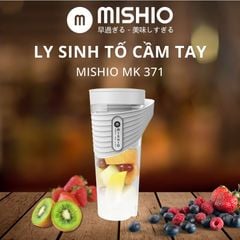 Máy xay sinh tố chạy pin 460ml Mishio MK371 cầm tay mang đi mọi nơi dễ dàng
