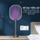  Đèn muỗi có chức năng vợt muỗi Kachi MK386 với đế sạc tích hợp 