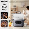  Nồi nấu chậm lòng sứ 3L Mishio MK397 kèm xửng hấp và 4 thố sứ tiện lợi không lo cháy khét hay bong tróc chống dính 