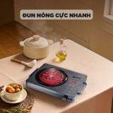  Bếp hồng ngoại Mishio MK417 mặt kính cường lực cao cấp 