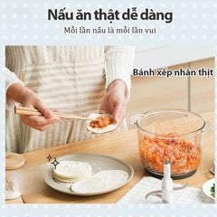 Máy Xay Thịt Đa Năng Mishio MK388 - Cối Thủy Tinh 2L, Xay Nhuyễn Mọi Loại Thực Phẩm, Đa Dụng, Tiện Lợi