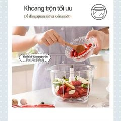 Máy Xay Thịt Đa Năng Mishio MK388 - Cối Thủy Tinh 2L, Xay Nhuyễn Mọi Loại Thực Phẩm, Đa Dụng, Tiện Lợi