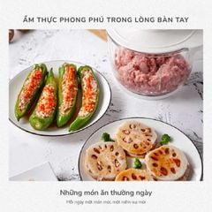 Máy Xay Thịt Đa Năng Mishio MK388 - Cối Thủy Tinh 2L, Xay Nhuyễn Mọi Loại Thực Phẩm, Đa Dụng, Tiện Lợi