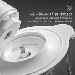 Máy Xay Thịt Đa Năng Mishio MK388 - Cối Thủy Tinh 2L, Xay Nhuyễn Mọi Loại Thực Phẩm, Đa Dụng, Tiện Lợi