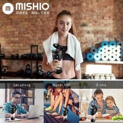 Máy xay sinh tố chạy pin 460ml Mishio MK371 cầm tay mang đi mọi nơi dễ dàng